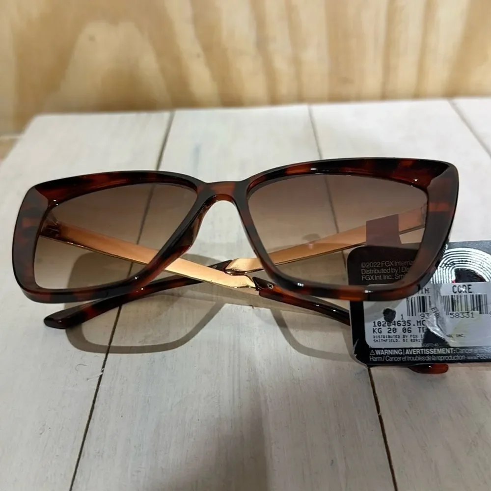 Foster Grant Cat Eye Sunglasses KG 20 06 TRT  Embedded Browns Tort Brand New
